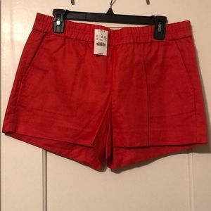 J Crew pull on short, red color